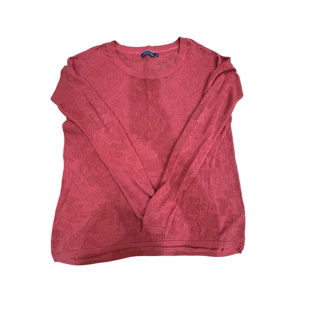 Peruvian Connection Sweater Womens Size Small Open Knit Lightweight Pima‎ Cotton
